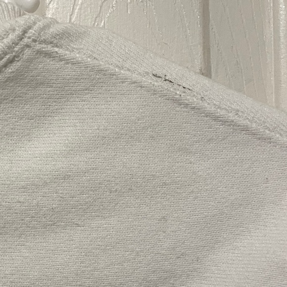 Champion Reverse Weave White Sweatshirt Medium - Picture 3 of 5